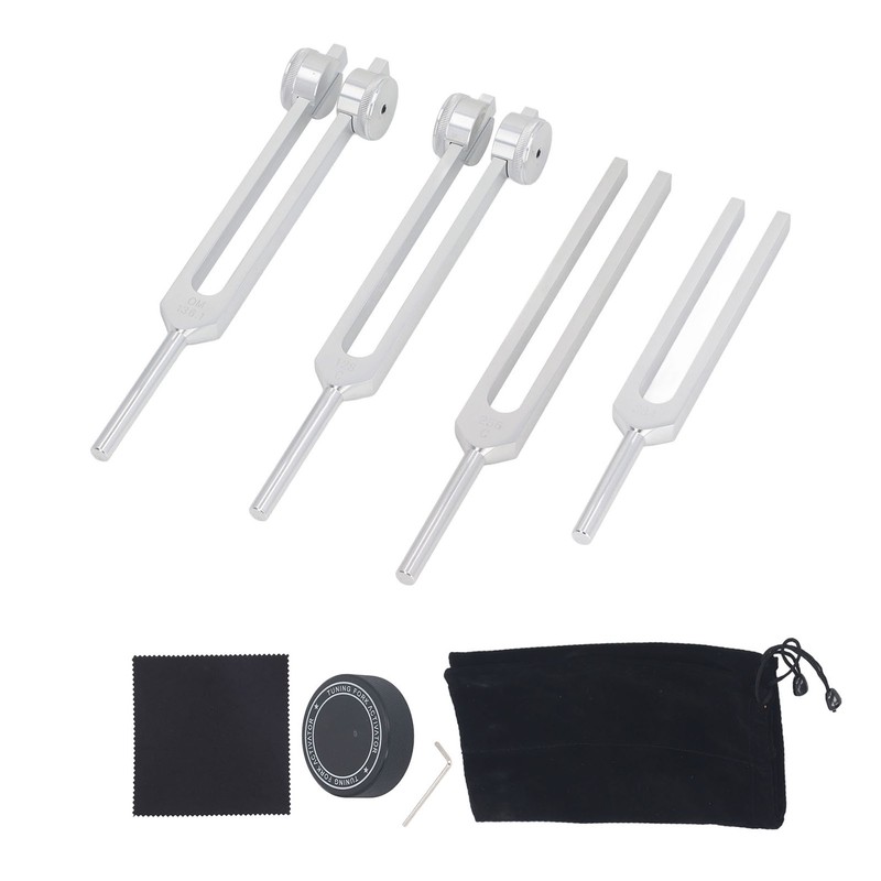 Resonance Tuning Forks Healing Set C128Hz 384Hz C256Hz OM136.1Hz Weighted