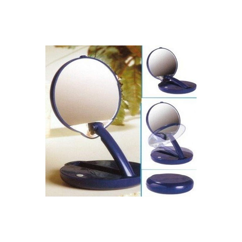 Floxite 15X mag Magnification Compact Mirror with Light, LED Magnifying