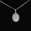 Collar con Medalla de la Virgen de Guadalupe en Plata