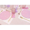 Premium Lilac Dinner Napkins | Square Purple Floral Napkins |