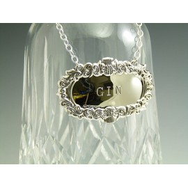 New Sterling Silver Thistle Decanter/Wine Label - Gin - Boxed