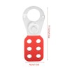 1 x Red Plastic Coated Casing Steel Safety Latch Hook