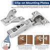 10 Pack 1/2'' Overlay Face Frame Soft Close Hidden Cabinet
