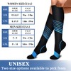 CHARMKING Compression Socks for Women & Men Circulation 15-20 mmHg