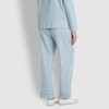 JAJU [JAJU/자주] 여 플란넬 파자마 세트_다크 블루 [JAJU] Women's Flannel
