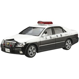 Aoshima Bunka Kyozai 1/24 The Patrol Car Series No.3 Toyota GRS182 Crown Patrol Car Traffic Control 2005 Plastic Model