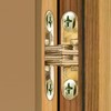 4 Pcs Wood gate Hinges Invisible Hinge Concealed Hinges Hidden