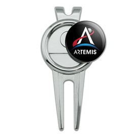 GRAPHICS & MORE NASA Artemis Moon Logo Golf Divot Repair Tool and Ball Marker