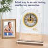 40th Anniversary Wedding Gifts Crystal Clock Gifts For Wife Husband,Laser