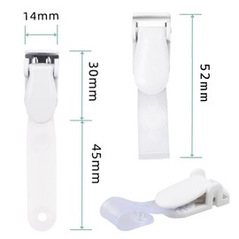 YFFSFDC Band Clips, White Crafting Clip for Moving Pocket (Pack of 10)