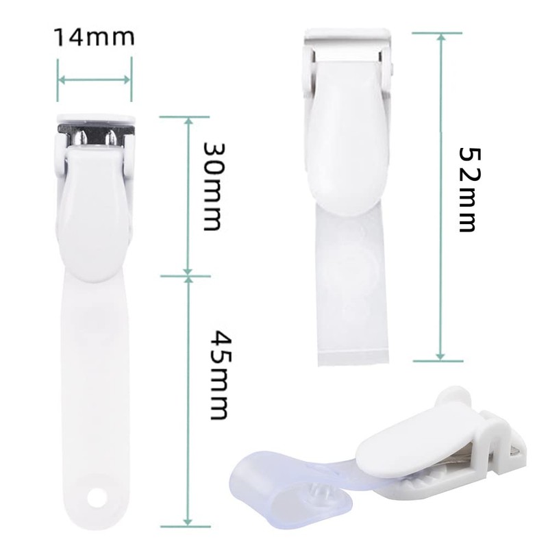 YFFSFDC Band Clips, White Crafting Clip for Moving Pocket (Pack