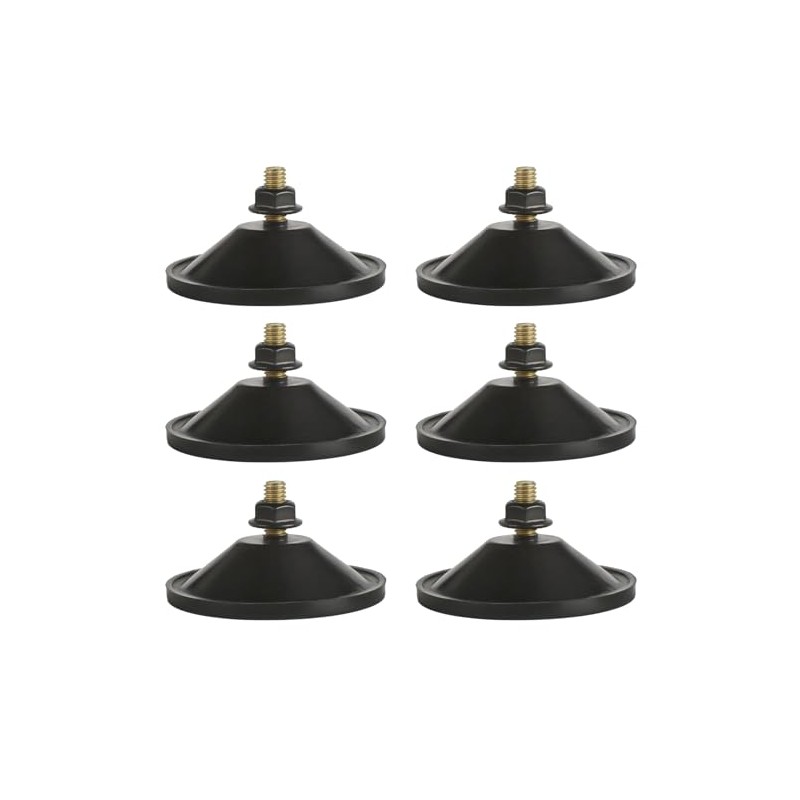 AccEncyc 6 Pcs Strong Thickened Sucker Suction Cup Clear PVC