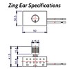 Txelegant Zing Ear ZE-136M - Interruptor giratorio de botón de