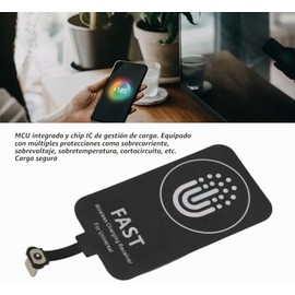 Receptor de Carga Inalámbrica, Succión Magnética de Doble Propósito, Tipo C, Múltiples Métodos de Carga, Múltiples Protecciones, Diseñado para