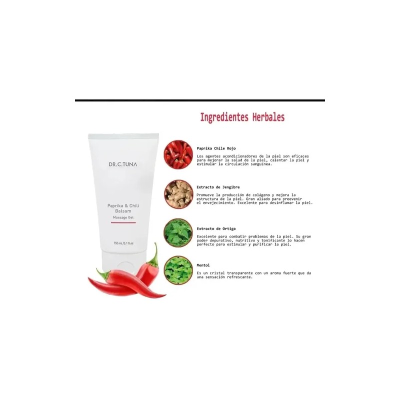 Gel De Masaje / Balsamo De Paprika Y Chile /