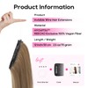 REECHO 12" Invisible Wire Hair Extensions with Thinner Softer Lace