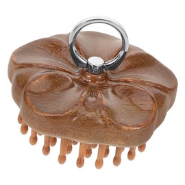 Mikinona Wooden Comb Scalp Massager Spike Design Hair Massage Tool Static Portable Natural Wood Maintenance-friendly