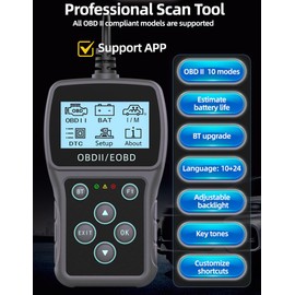 Mengshen OBD2 Scanner Car Code Reader Diagnostic Tool Universal Check Engine Light Live Data for All OBDII Car Since 1996
