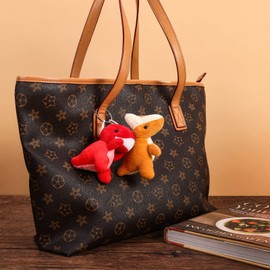 Paquete de 18 juguetes de dinosaurio de felpa a granel, mini cifras de dinosaurio de peluche suave, decoración de llavero para relleno de bolsas de regalo, máquina de garras, premios de cofre del