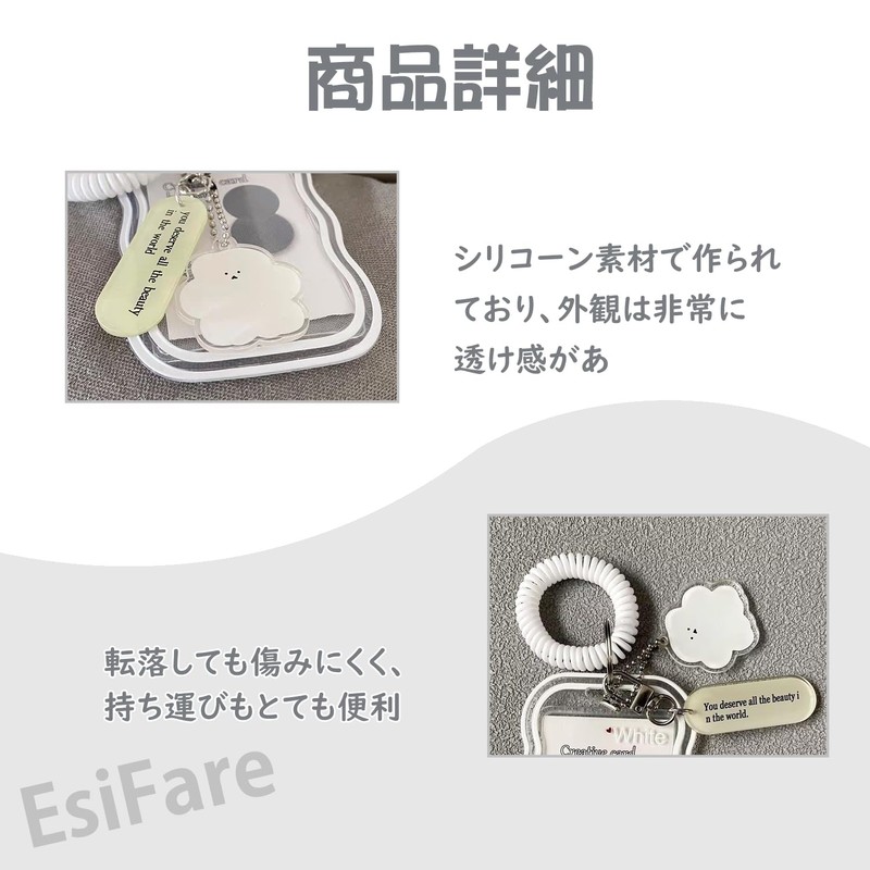 EsiFare Card Case, Key Holder, Clear on Both Sides, Set