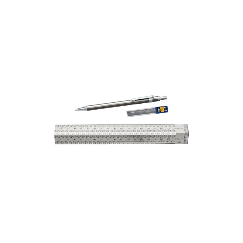 Hattori® Precision Edge Scribing Ruler 180mm