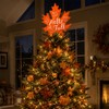 Fall Tree Topper Hello Fall Maple Leaf Tree Top Decor