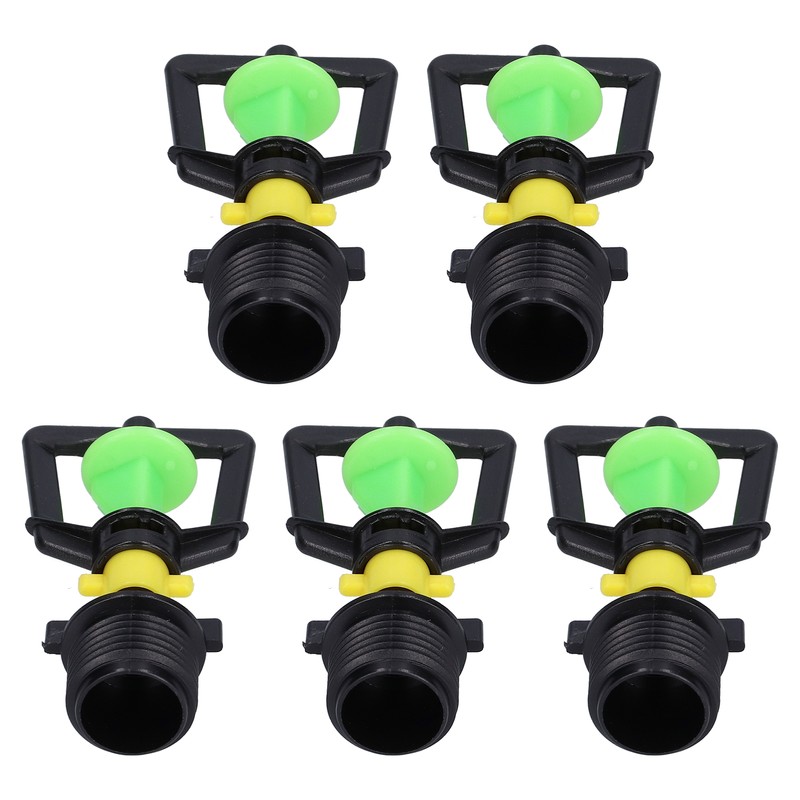 5PCS G1/2 Male Thread Rotating Sprinkler Nozzle Spray Head Misting