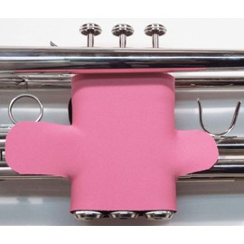 Trumpet valve protector guard with hook and loop closure in colors and patterns - Trumpet Valve Guard Legacystraps Pink