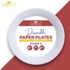 CHEF ROYALE 6-inch, (Pack of 50) Disposable Paper Plates for
