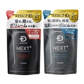 Scalp D Next Plus SCALP D NEXT+ Shampoo & Conditioner Refill Set, Men's, Volume-Enhancing, Oily Use Set to Double Moisturize Hair & Scalp, 13 Types of Hair Care Ingredients