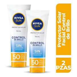 2 Pack - Protector Solar Nivea Sun Control Brillo Mate Fps50