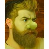 Libima Halloween Prosthetic Nose Ogre Costume Latex Fake Nose Round