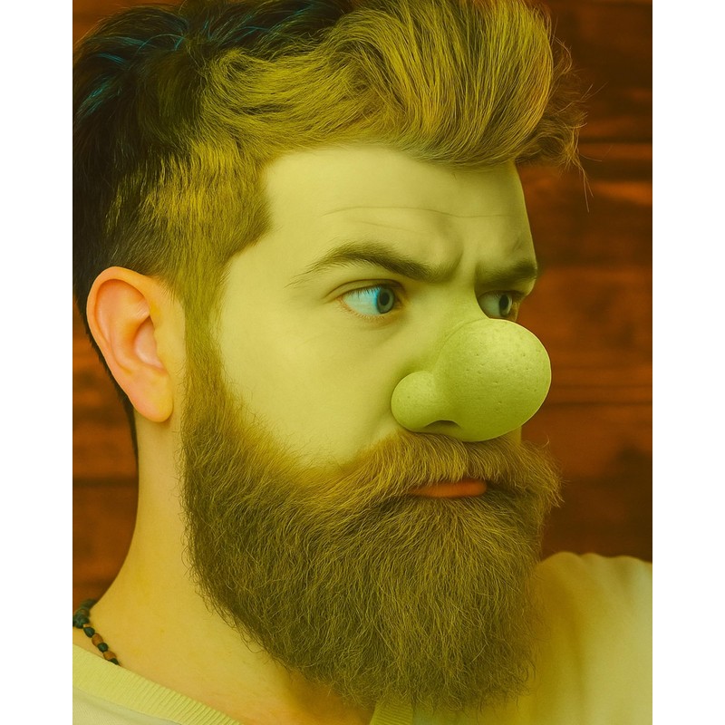 Libima Halloween Prosthetic Nose Ogre Costume Latex Fake Nose Round