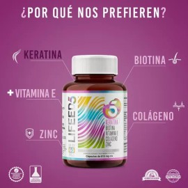Capsulas Keratina Biotina Colageno Vitamina E Cabello Lifeed