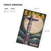 Lantern Press 1000 Piece Jigsaw Puzzle, Sitka, Alaska, Totem Pole