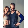 Foaincore 4 Pairs Plus Size Cooling Arm Sun Sleeves for