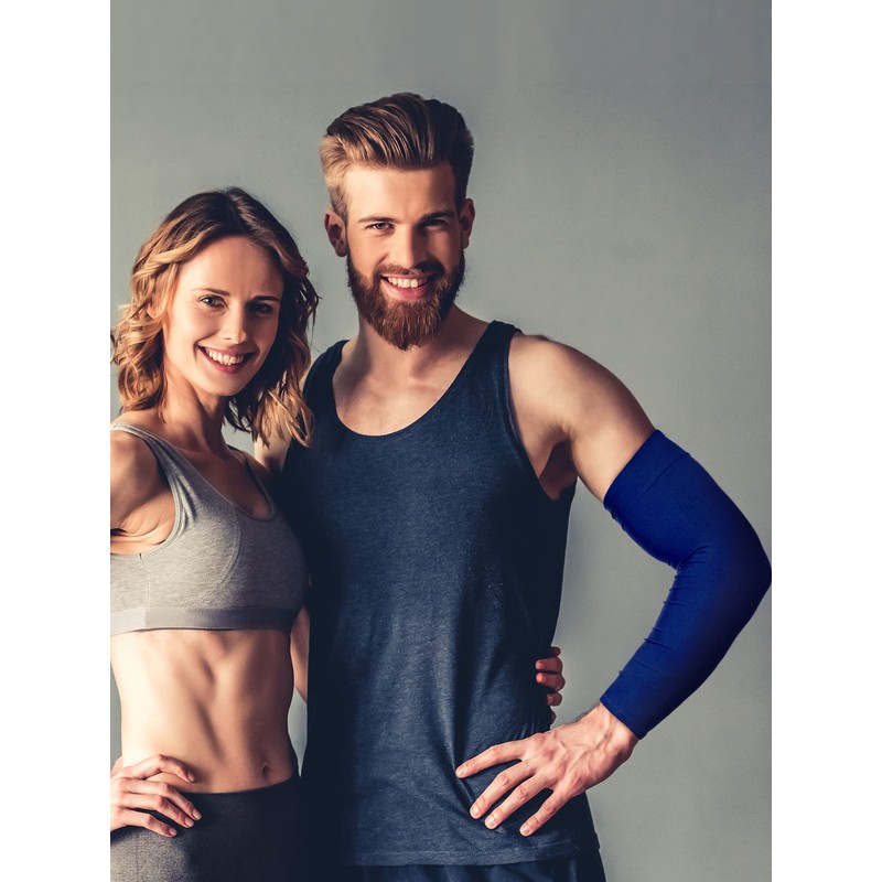 Foaincore 4 Pairs Plus Size Cooling Arm Sun Sleeves for