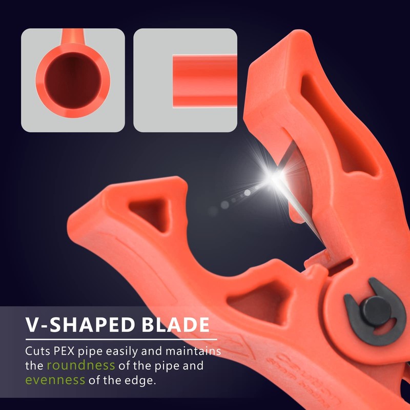 iCrimp PEX Cutter,PEX Tubing Radial Cutting Tool, cuts 3/8,1/2,5/8,3/4 and