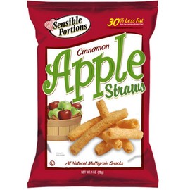 Sensible Portions Apple Straws, 1 Ounce (Pack of 24)