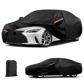 Waterproof Car Cover Replace for 2013-2025 Lexus is IS200 IS200t IS250 IS300 IS350 IS500 ISF, 6 Layers All Weather Car Covers with Zipper Door & Windproof Bands for Snow Rain Dust Hail Protection