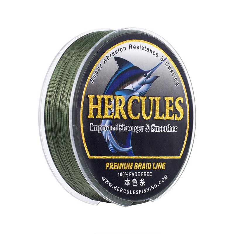 HERCULES Fade-Resistant 8-Strand Braided PE Fishing Line, Long Cast, High