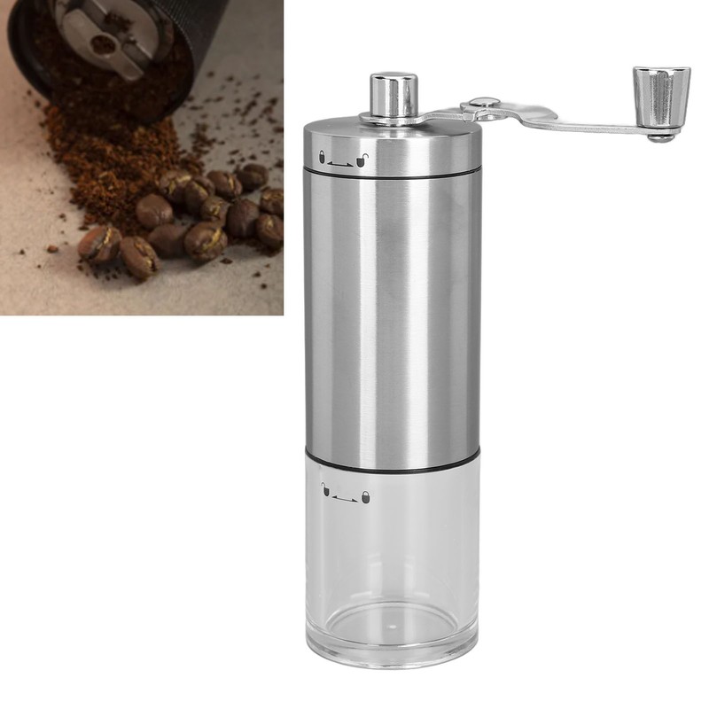 Hand Crank Coffee Grinder Multifunctional Stainless Steel and Ceramic Manual