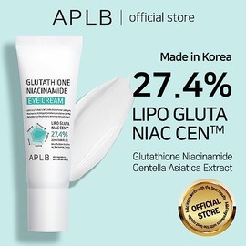 APLB- Crema para ojos con glutatión y niacinamida | LIPO GLUTA NIAC CEN™ 27,4% 0,68 FL.OZ/Cuidado de la piel coreano, Crema para ojos