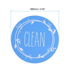 PATIKIL Dishwasher Magnet Clean Dirty Sign, Double Sided Magnetic Indicator Reversible Refrigerator Dish Washer Magnet for Kitchen Organization, Gray Blue