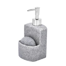CAXUSD Multi-use Dish Soap Dispenser Sponge Holder for Kitchen Bathroom Soap Bottle Pump