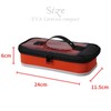 mazume MZBK-887 EVA Lure Case, Compact, Orange, Length 4.5 x