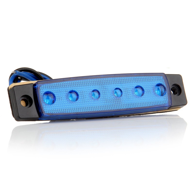 ECCPP 10 Pcs 3/8" 6 LED Truck Bus Boat Trailer