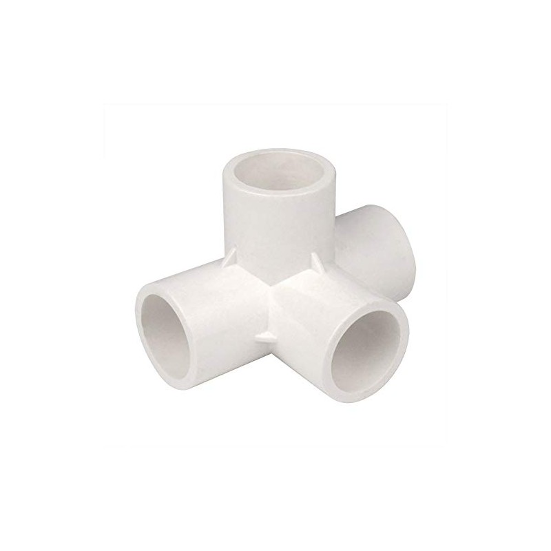 Gardeningwill 10Pcs 4 Way Inner Diameter 25mm PVC Fitting Build