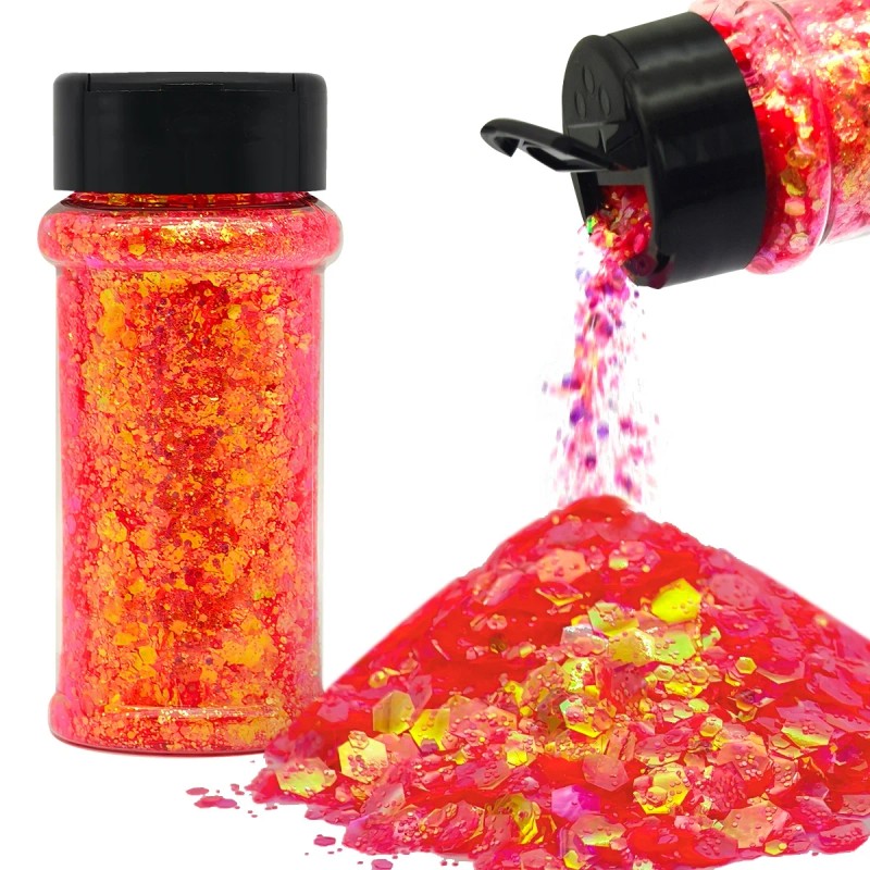 24 Bottles High Sparkly Glitter for Crafts, Tumbler & Nail