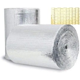 IES REFLECTIVE GOLD SILVER FOIL Double BUBBLE ROLL Insulation 12x5 HEAT RESISTANT